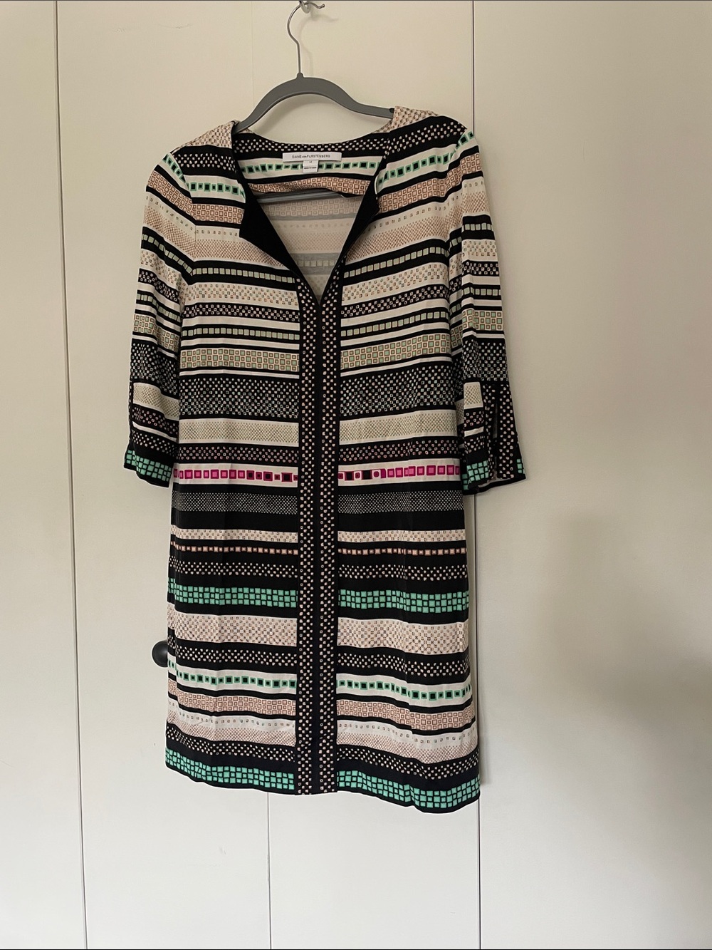 Diane von Fürstenberg Stylish Striped Women's Dress | 12